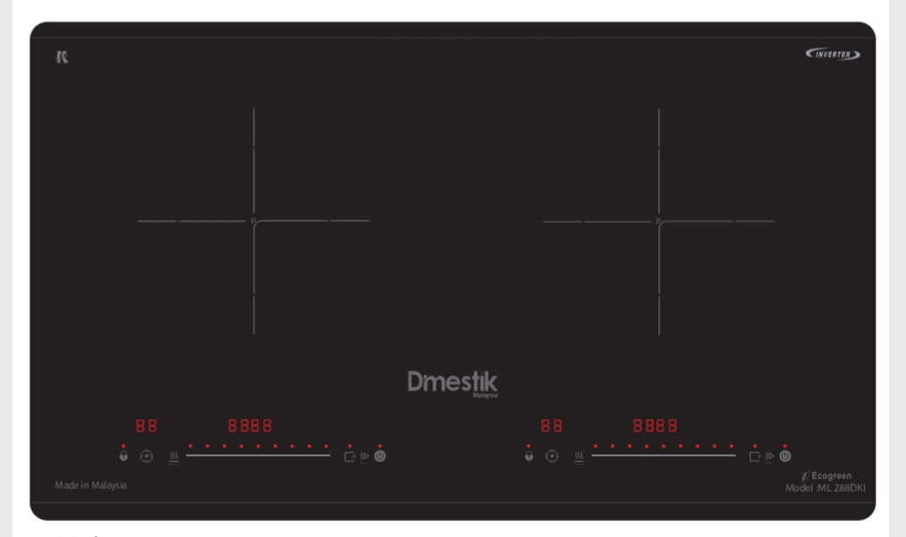 Bếp từ đôi D’mestik ML 288DKI