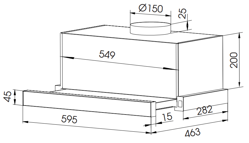 Hút mùi âm tủ Faster FS SYP 6222B
