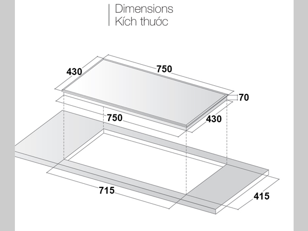 BẾP TỪ ZEMMER IHZ 752GB