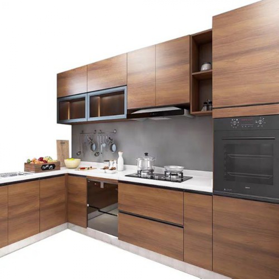Tủ bếp MDF phủ Melamine