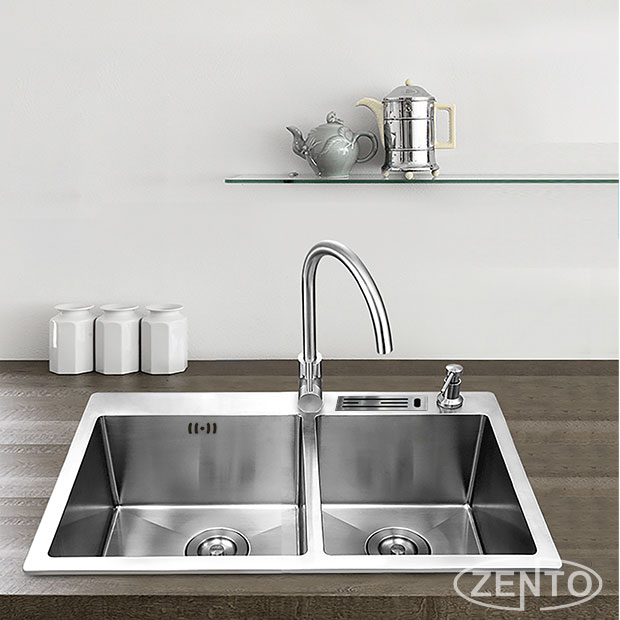 CHẬU RỬA BÁT INOX 2 HỐ