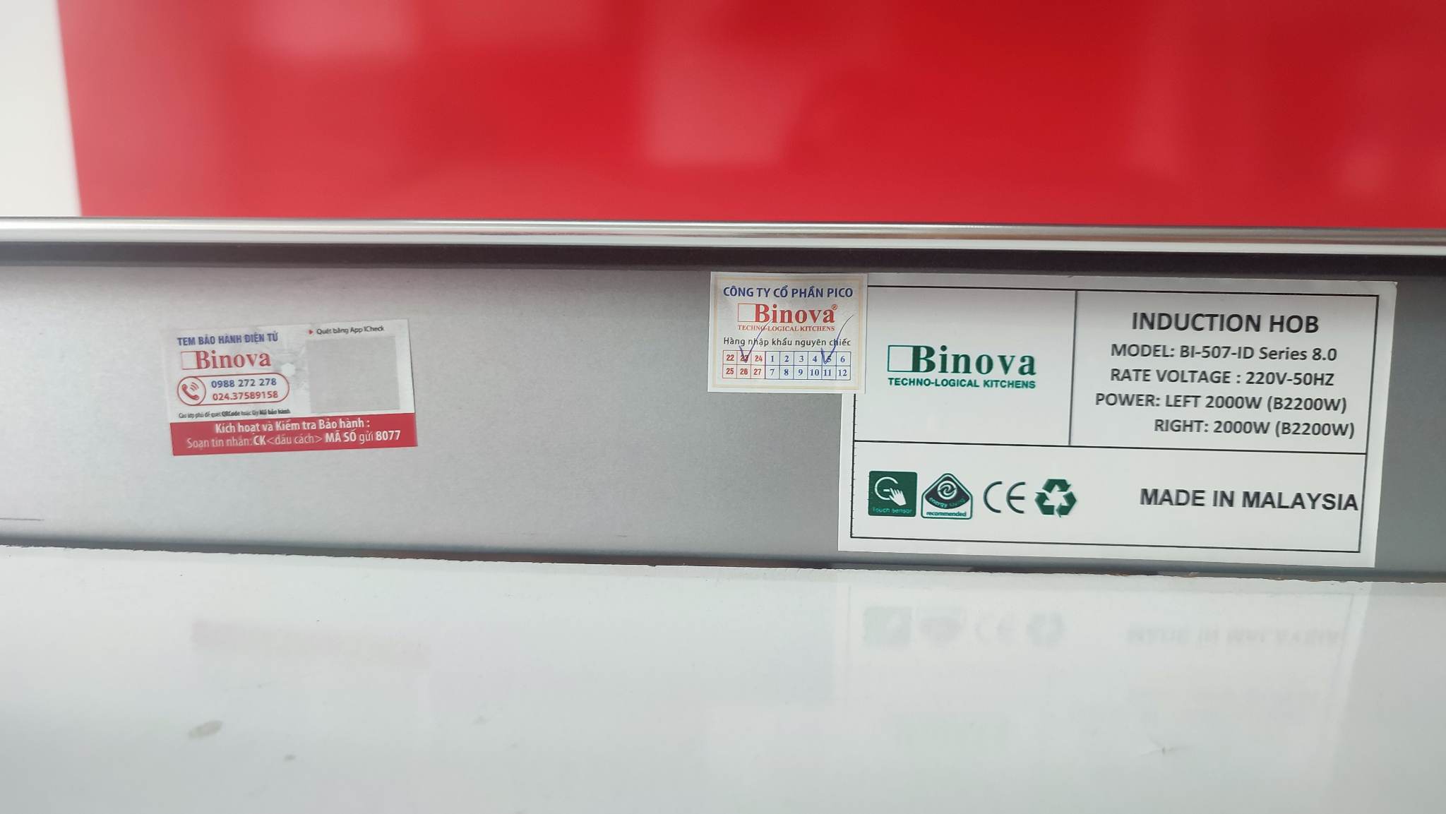 Bếp từ Binova Bi-507-ID-Series 8.0