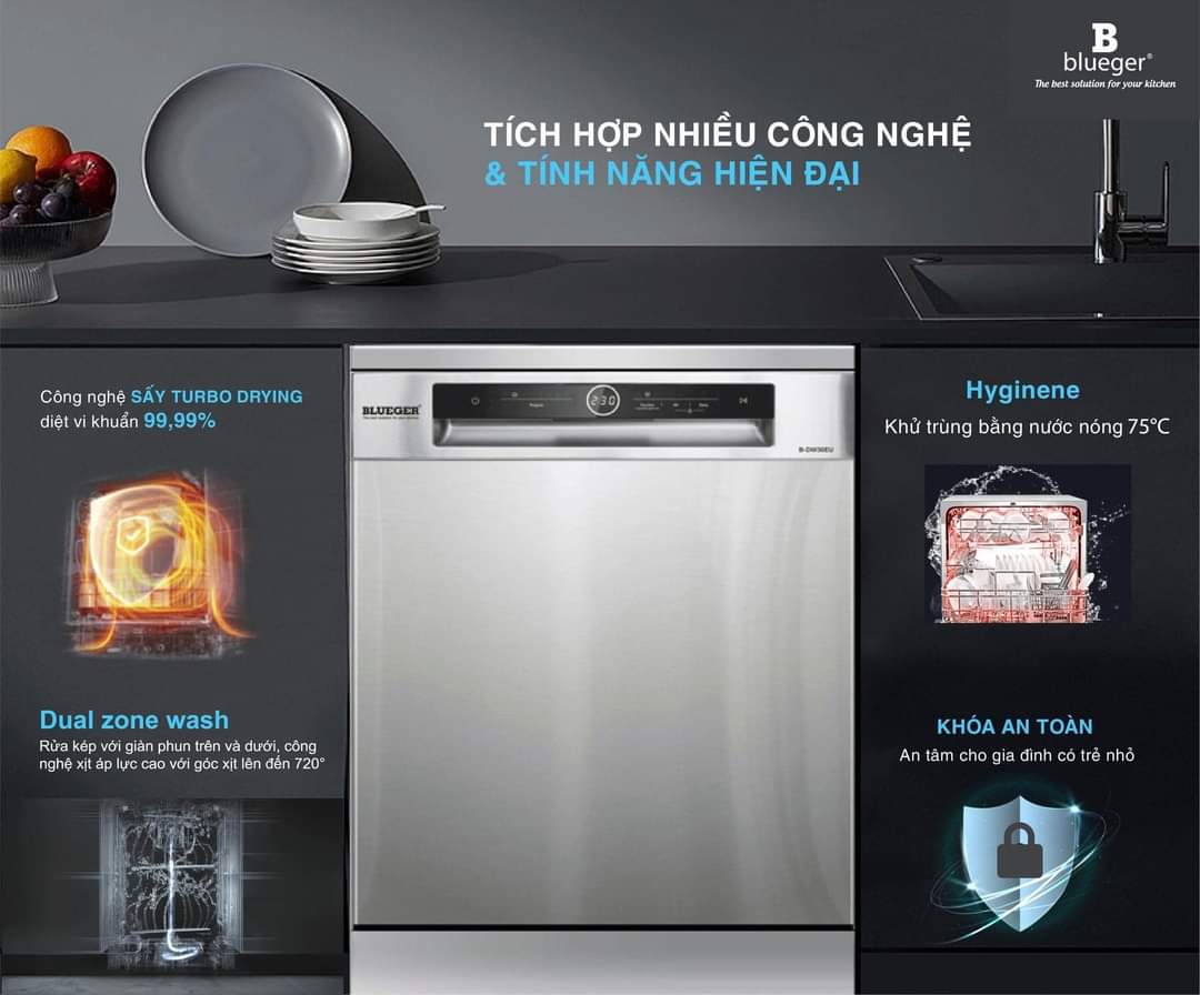 Máy rửa bát Bluger B-DW36EU