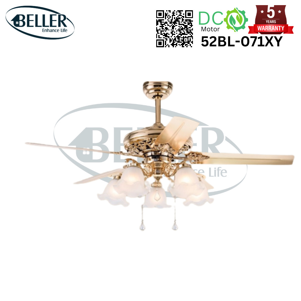 Quạt trần đèn Beller 52BL-071XY