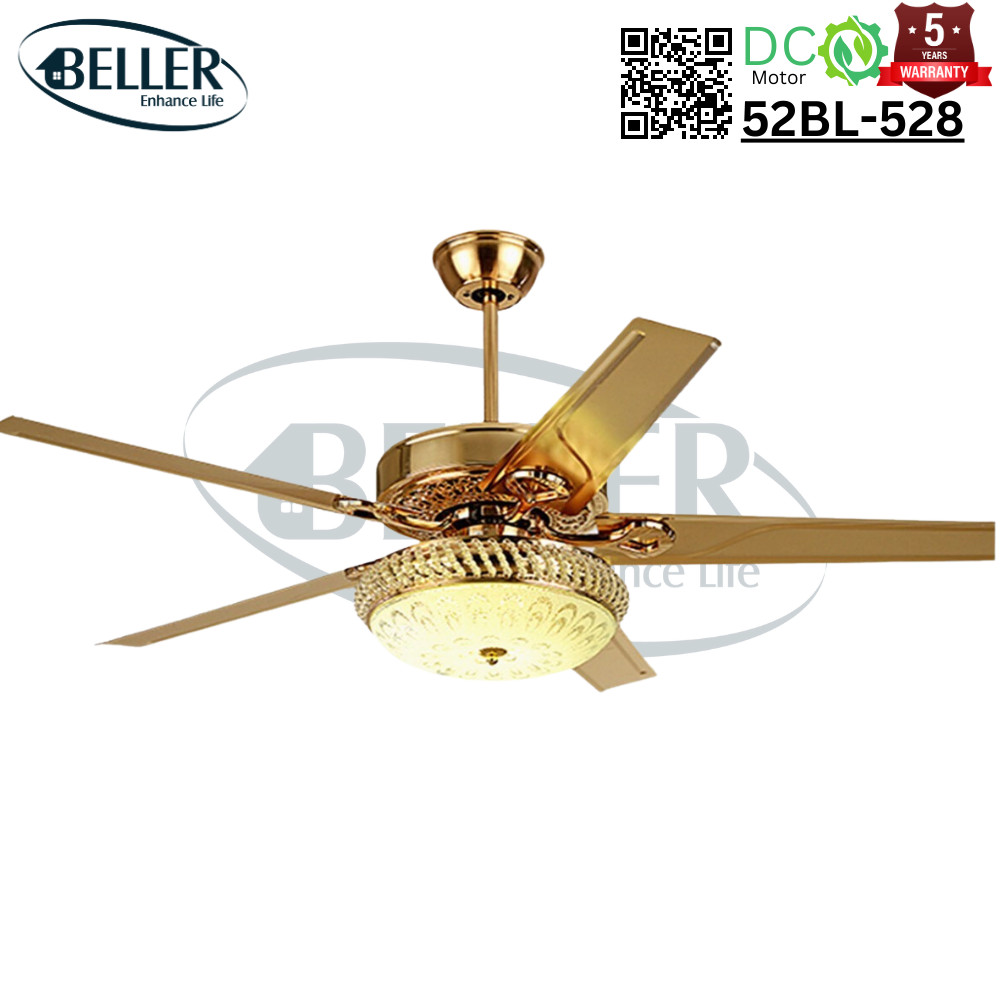 Quạt trần đèn 52BL – 528