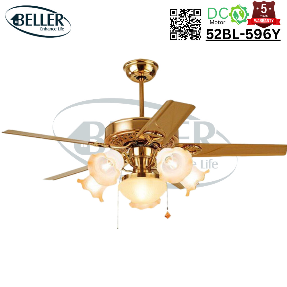 Quạt trần đèn 52BL-596Y