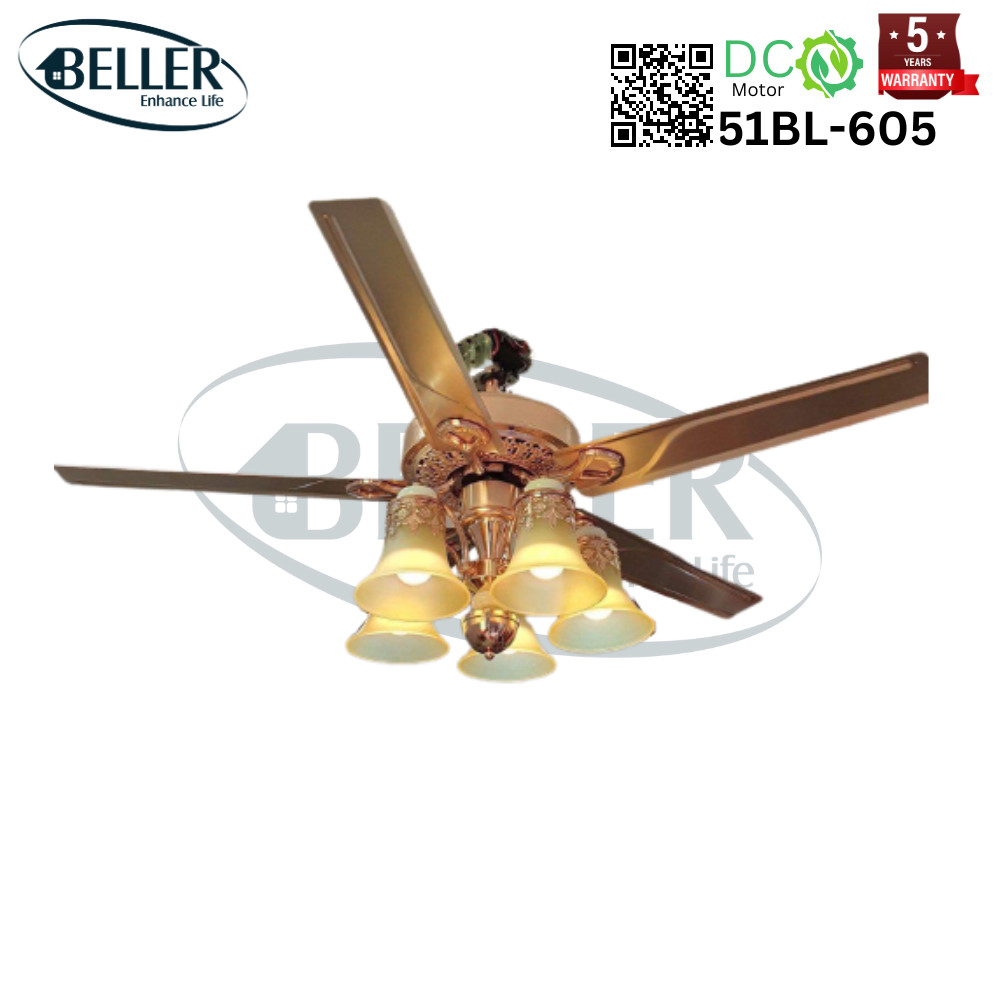 Quạt trần đèn 51BL – 605