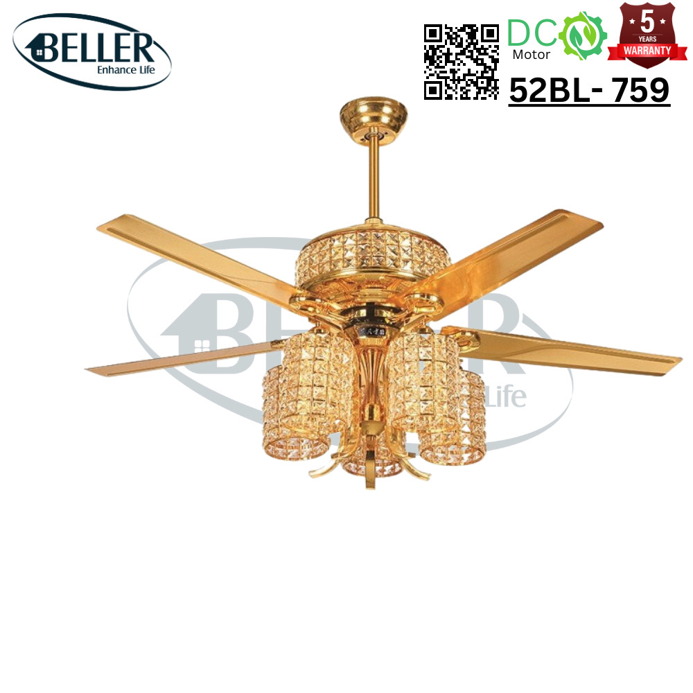 Quạt trần đèn 52BL – 759