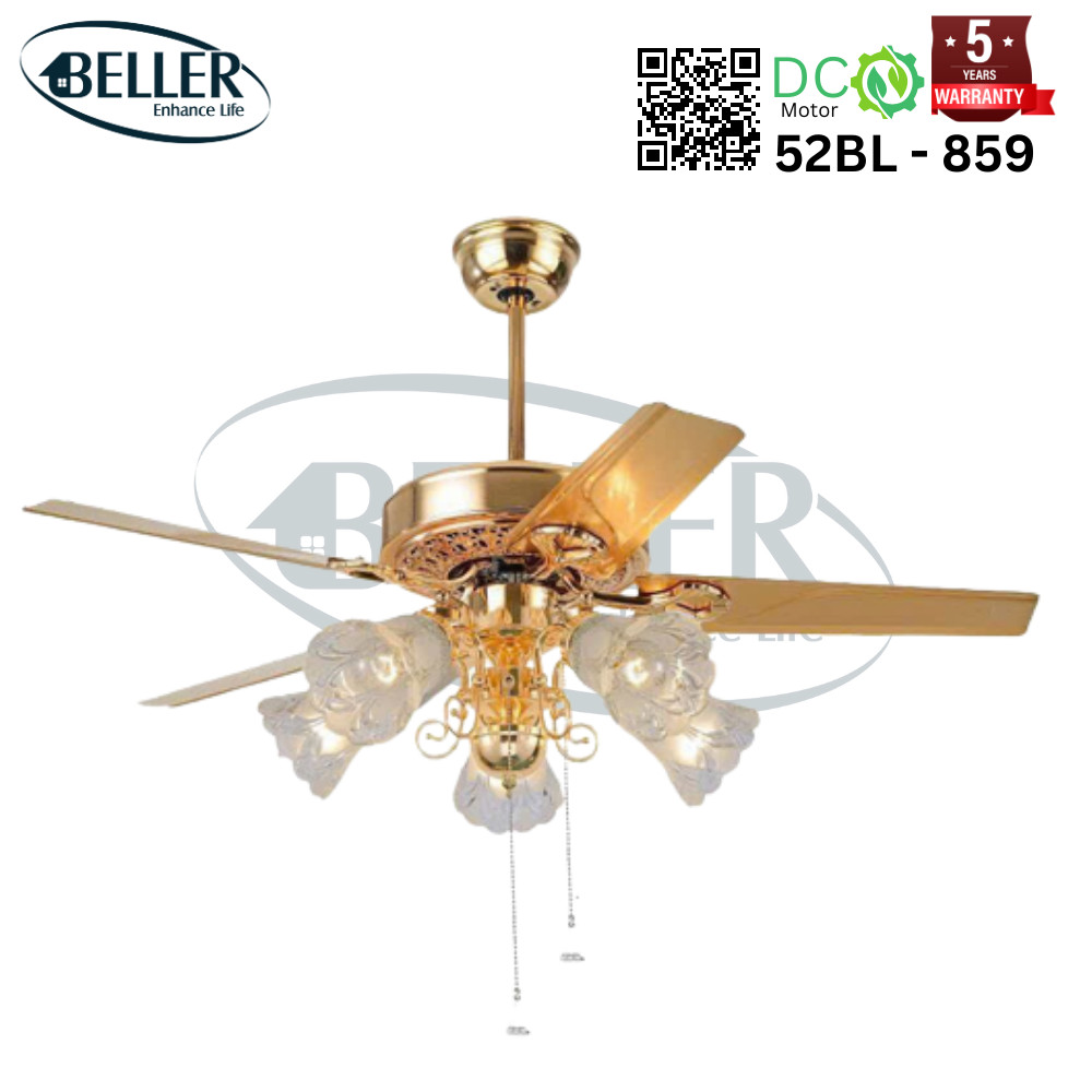 Quạt trần đèn 52BL – 859