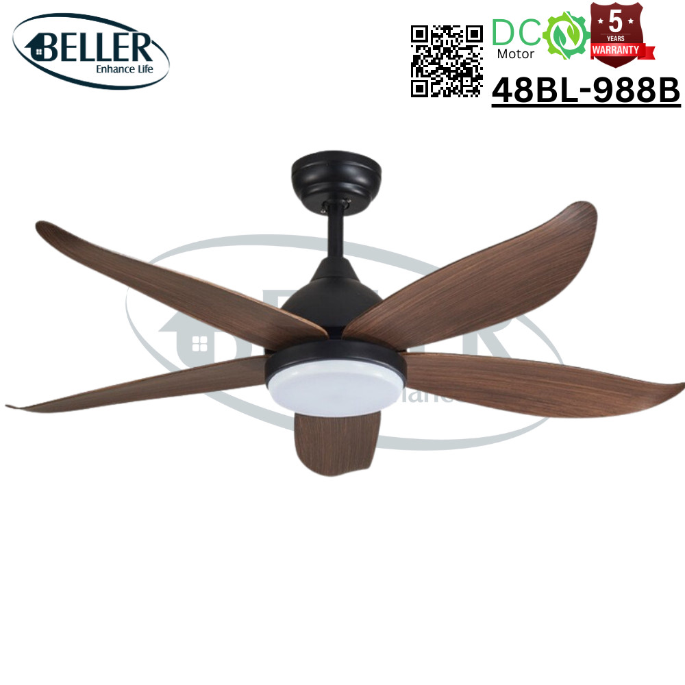 Quạt trần đèn Beller 48BL – 988B