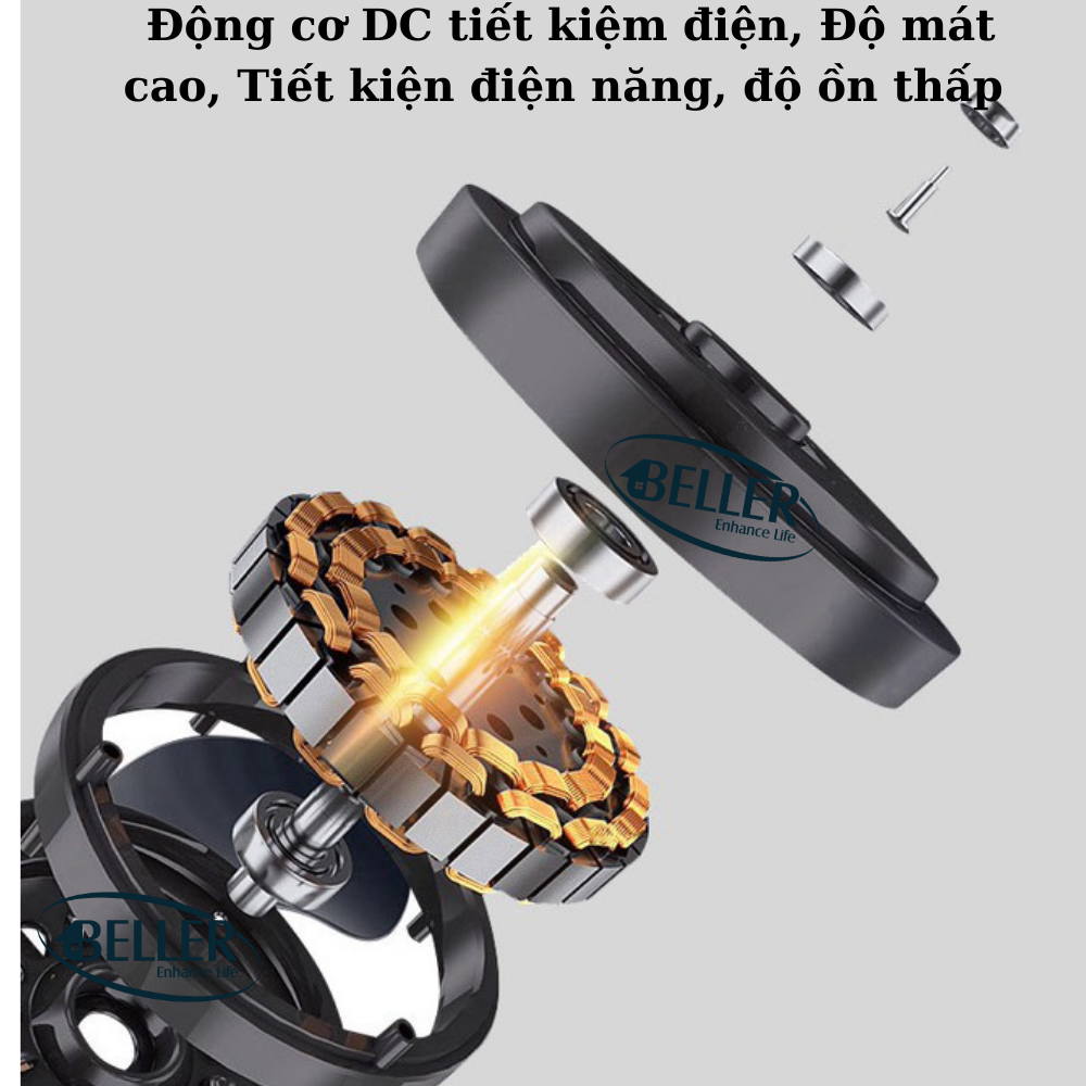 Quạt đèn trần Beller 52BL-488