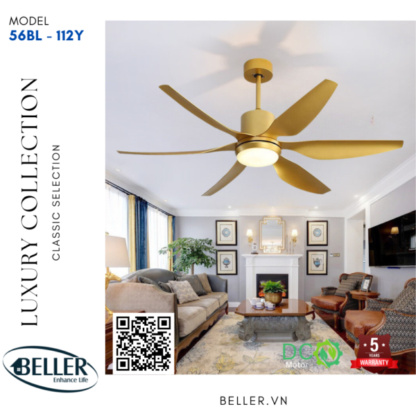 Quạt trần Beller 6 cánh-112